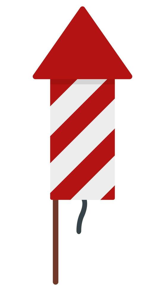 Rocket firework icon isolated on white background. vector