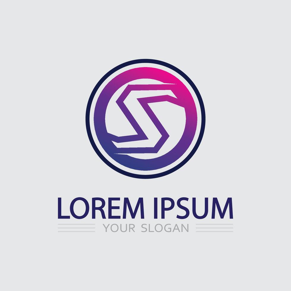 Business corporate S letter logo vector