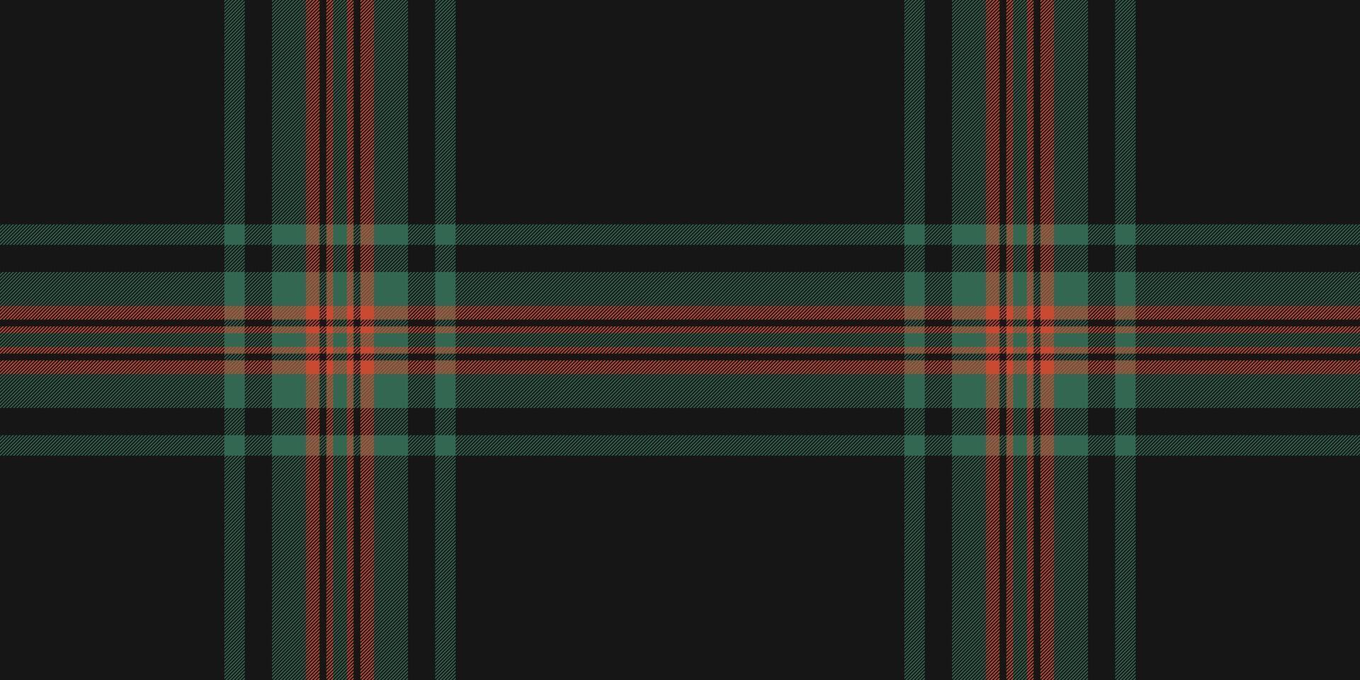 Reel texture textile tartan, pano background check. Diagonal plaid fabric seamless pattern in black and mint colors. vector