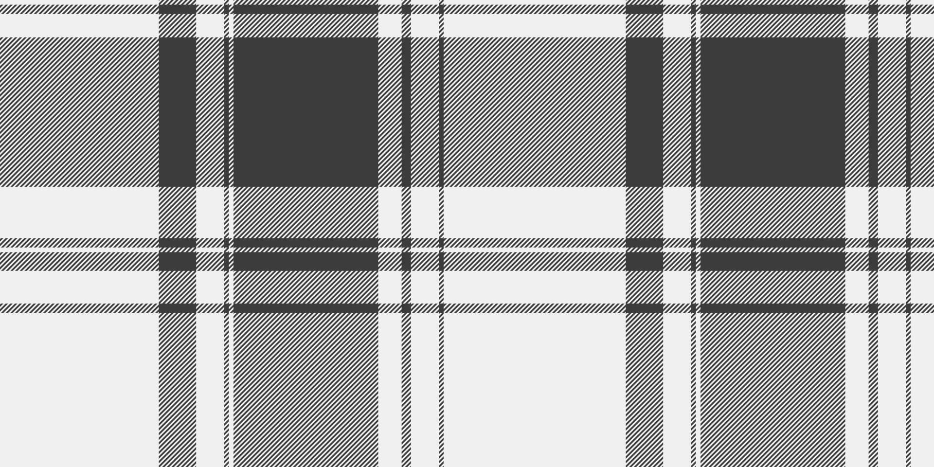 Professional textile plaid background, classy tartan fabric texture. Mexican check pattern seamless in white and grey colors. vector