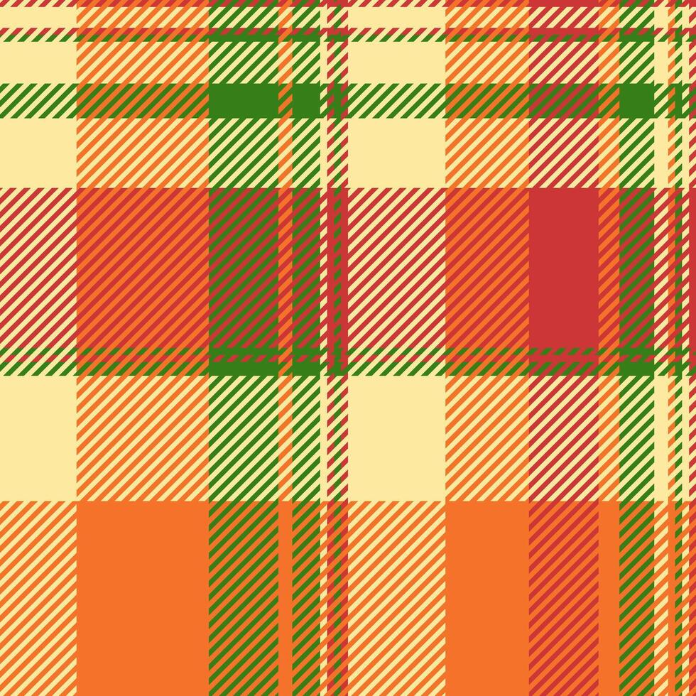 Occupation texture check fabric, down background plaid . Mother textile seamless tartan pattern in yellow and orange colors. vector