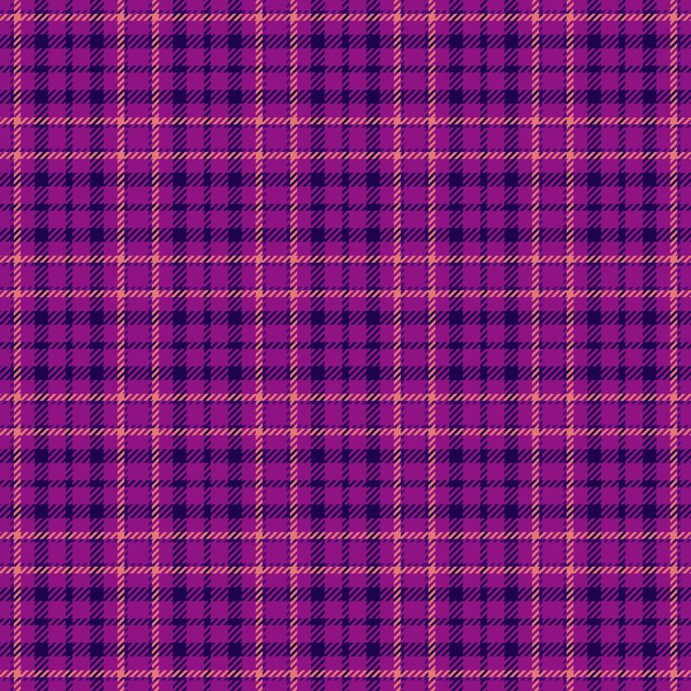 Gift card seamless textile pattern, antique texture plaid check. 20s tartan fabric background in magenta and dark colors. vector