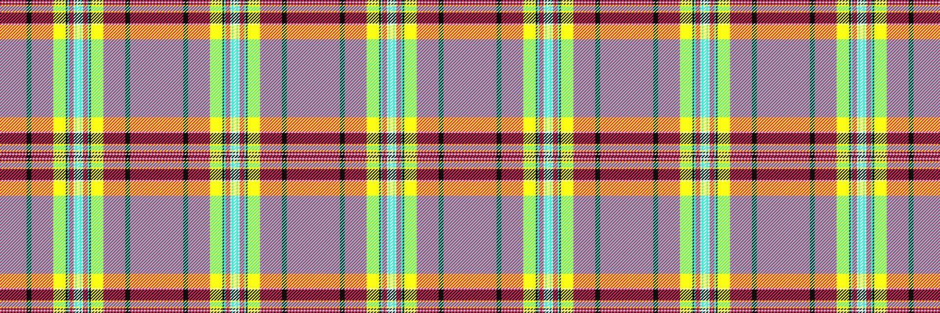 Curtain seamless texture , jacket textile background pattern. Underwear fabric tartan plaid check in pink and teal colors. vector