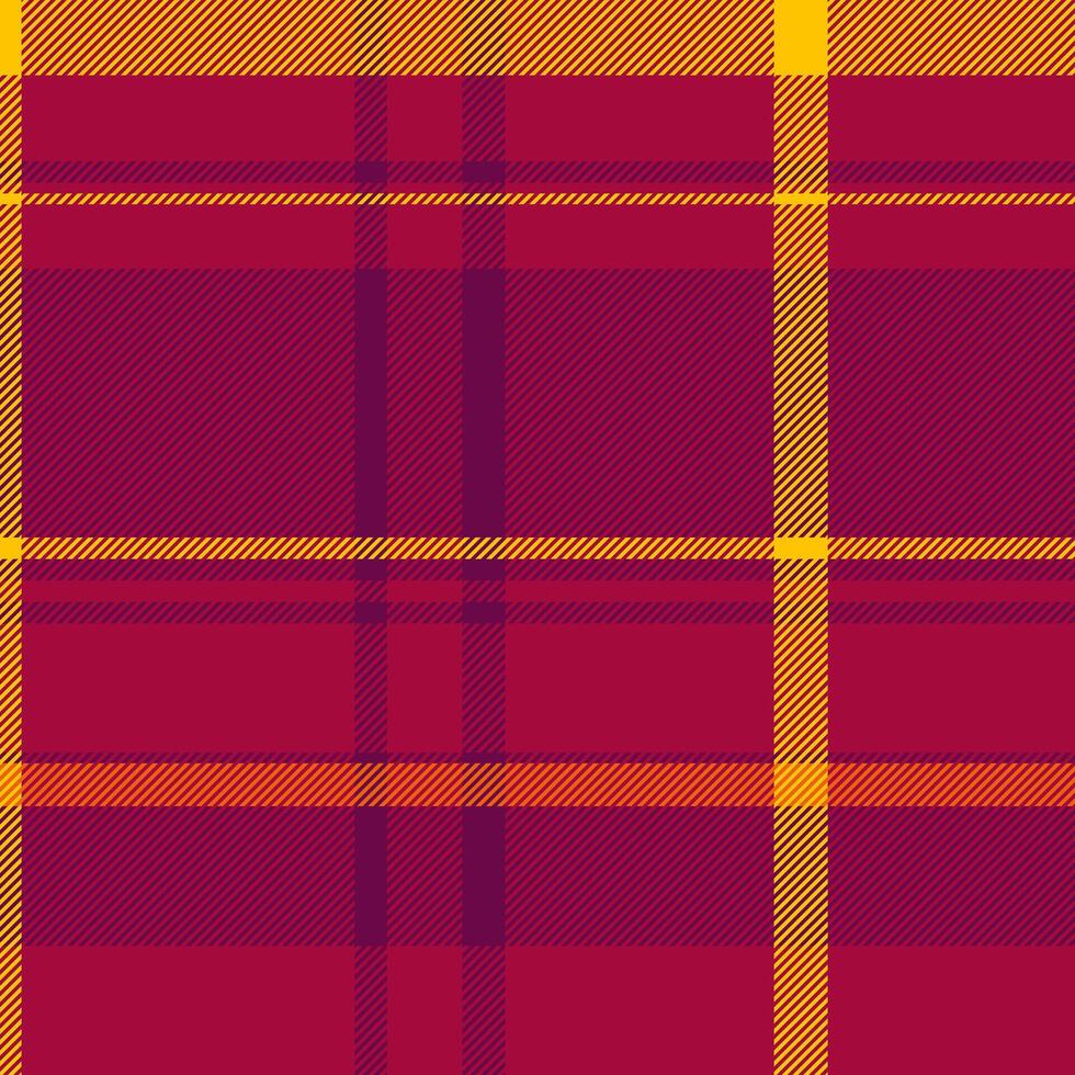 Industrial fabric background, dimensional pattern tartan check. Chequered plaid texture seamless textile in red and pink colors. vector