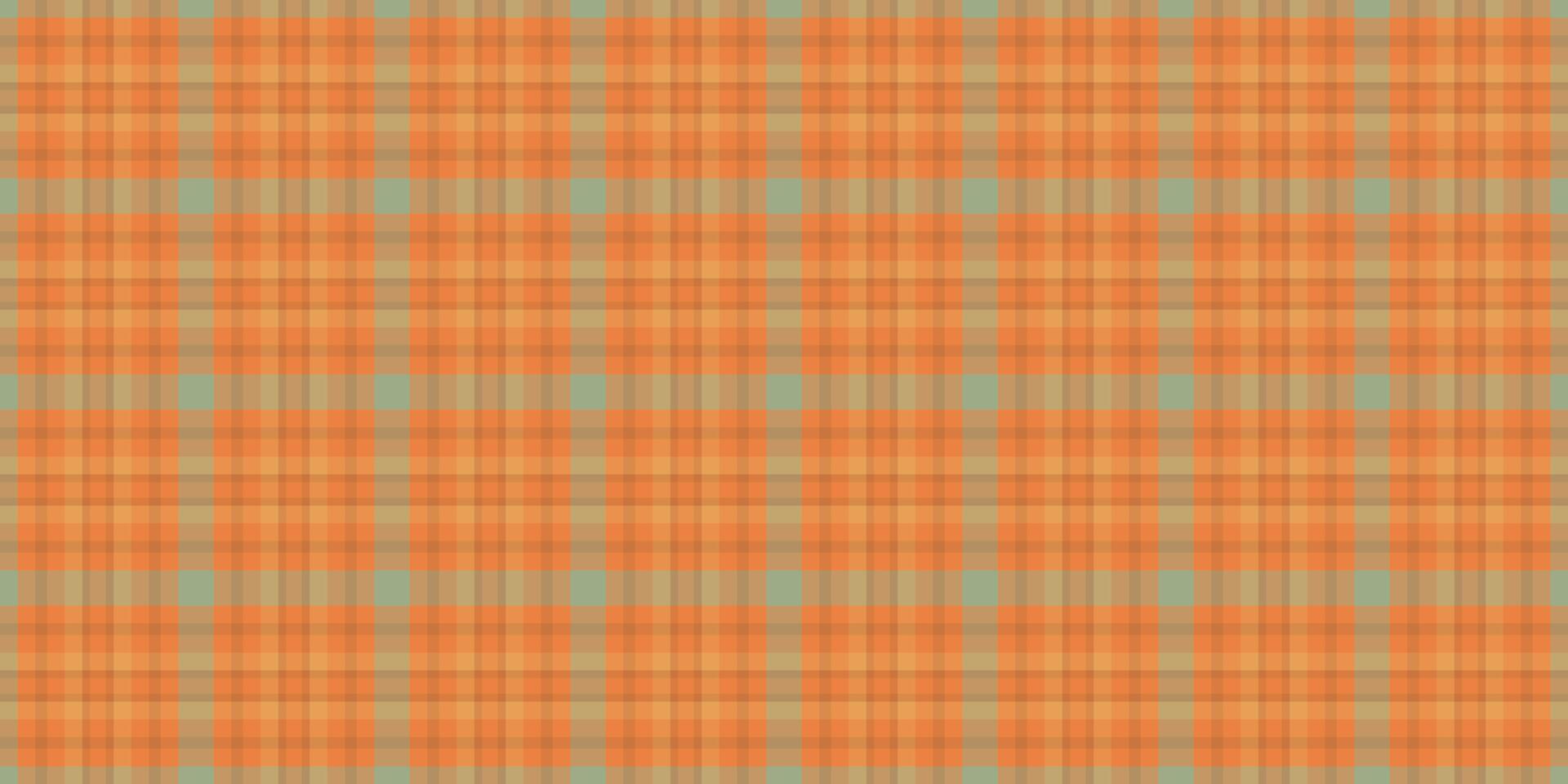 Nice plaid texture check, online pattern tartan textile. Male seamless background fabric in orange and amber colors. vector