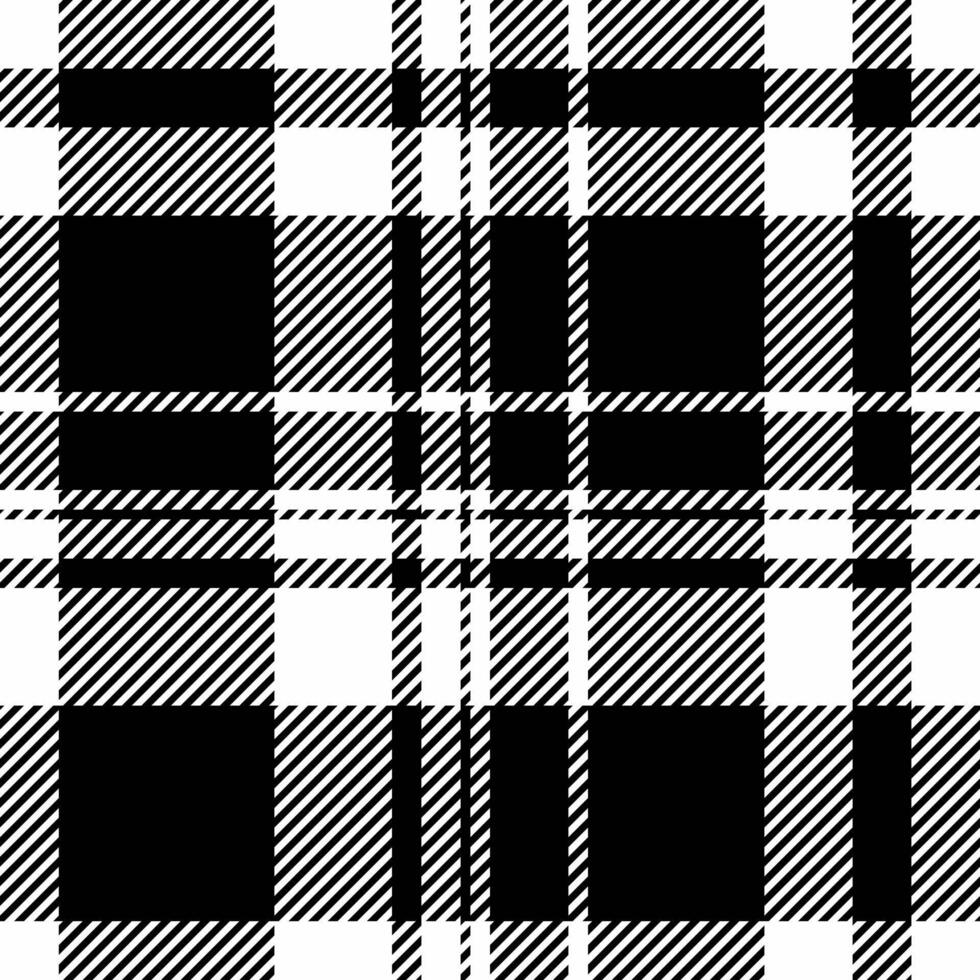 Picture textile pattern fabric, worn tartan plaid check. Anniversary seamless background texture in white and black colors. vector