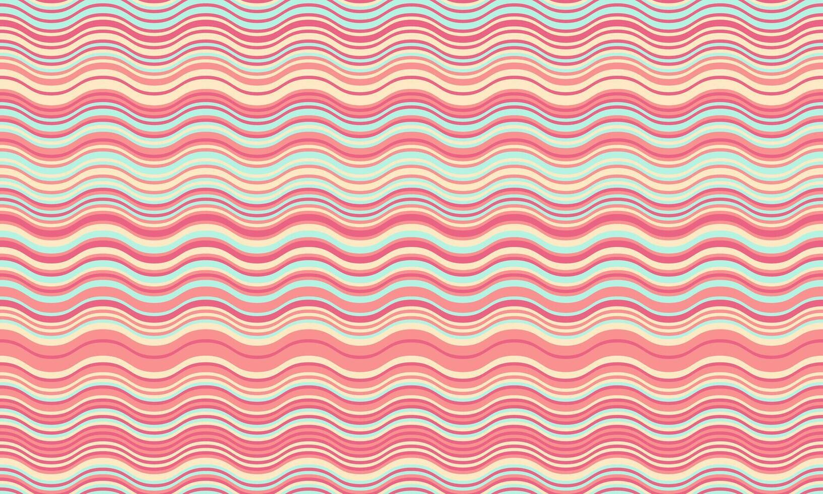 Abstract background with wavy stripes in vibrant colors, creating a rippled, liquid effect. Smooth curves and textured lines add elegance, vitality, and creativity. Ideal for wallpaper or textile. vector