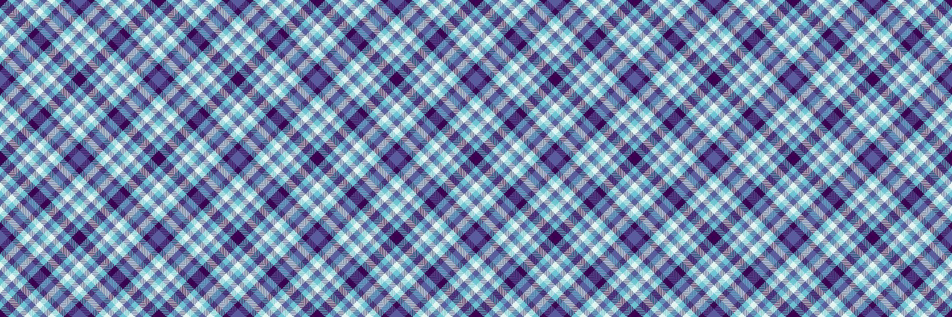 Short fabric plaid, event seamless pattern background. Hounds textile tartan texture check in cyan and blue colors. vector