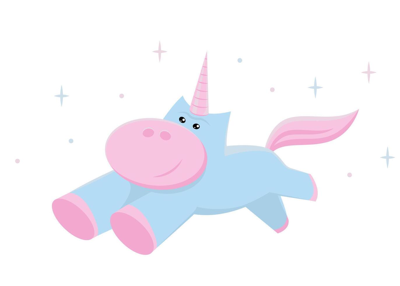 Unicorn . Cute illustration for print. vector