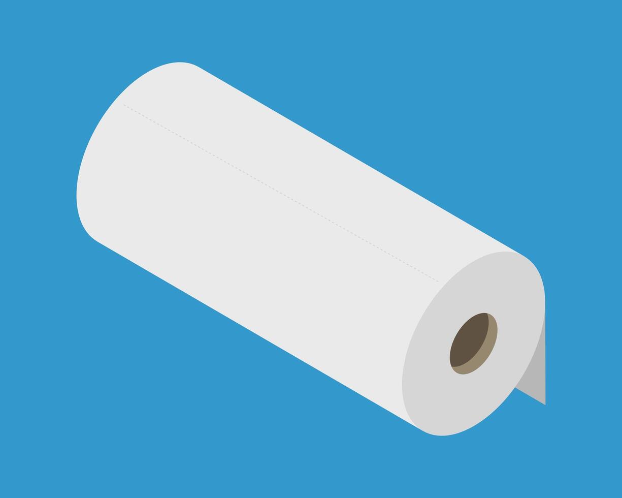 Textile roll icon. Paper tube illustration design for kitchen cleaning towel, carpet, scroll whatman, fabric. vector