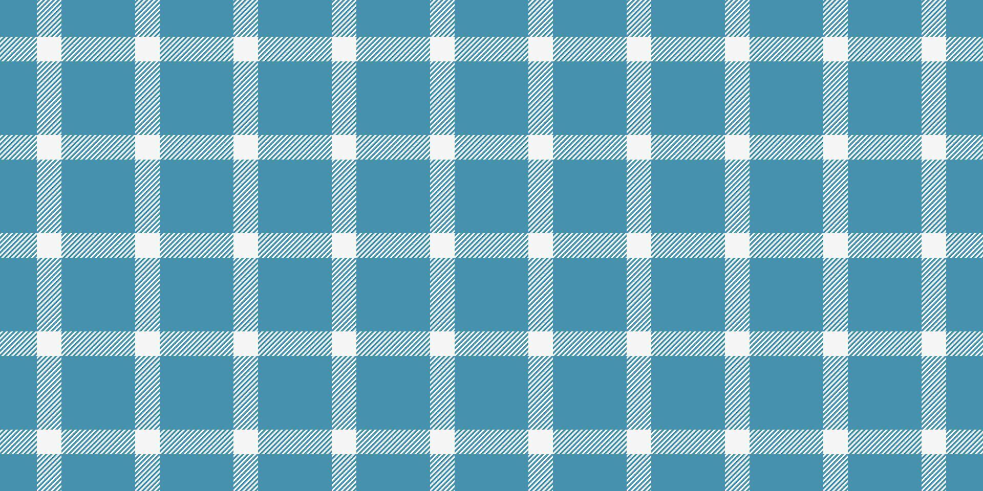 Popular check seamless tartan, mother pattern plaid background. 50s texture textile fabric in cyan and white colors. vector