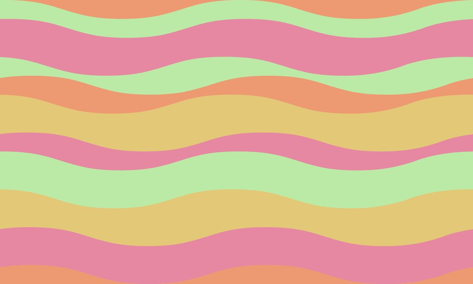 Abstract background with wavy stripes in vibrant colors, creating a rippled, liquid effect. Smooth curves and textured lines add elegance, vitality, and creativity. Ideal for wallpaper or textile. vector