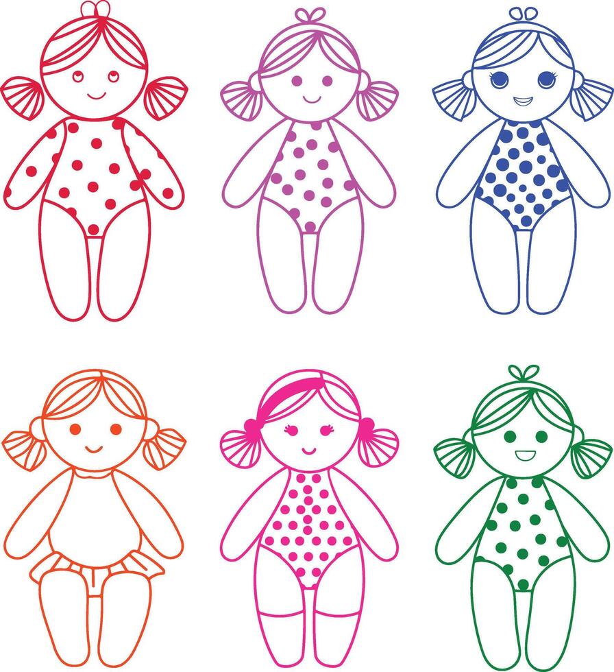 Doll illustration Art vector