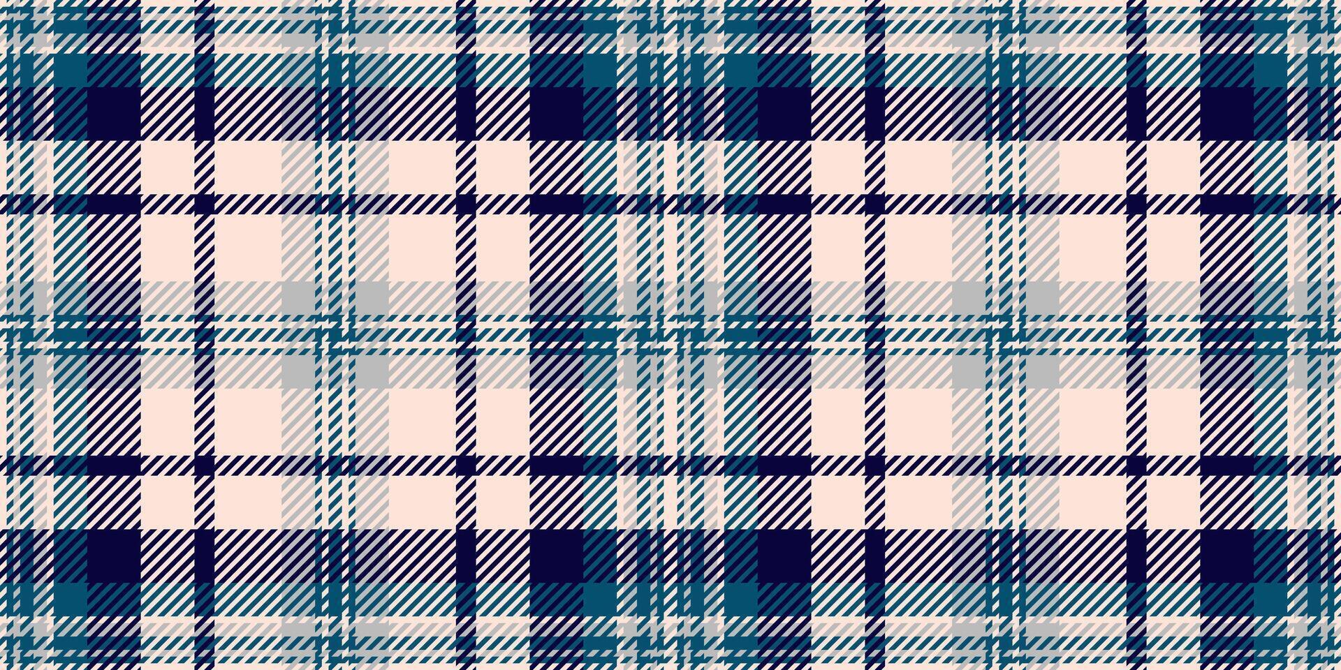 Workshop check seamless fabric, row texture plaid. Buffalo tartan background textile pattern in light and cyan colors. vector