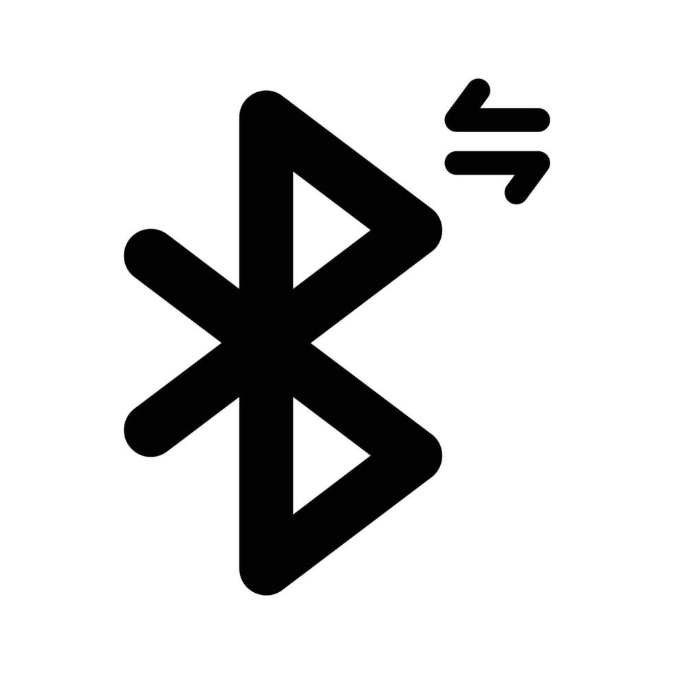 A Bluetooth symbol representing wireless connectivity vector