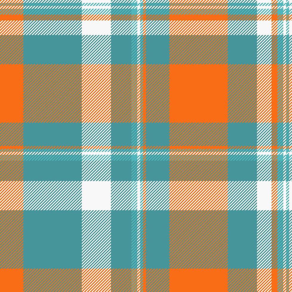 Give tartan fabric, infant textile texture plaid. Close up background pattern check seamless in cyan and bright colors. vector