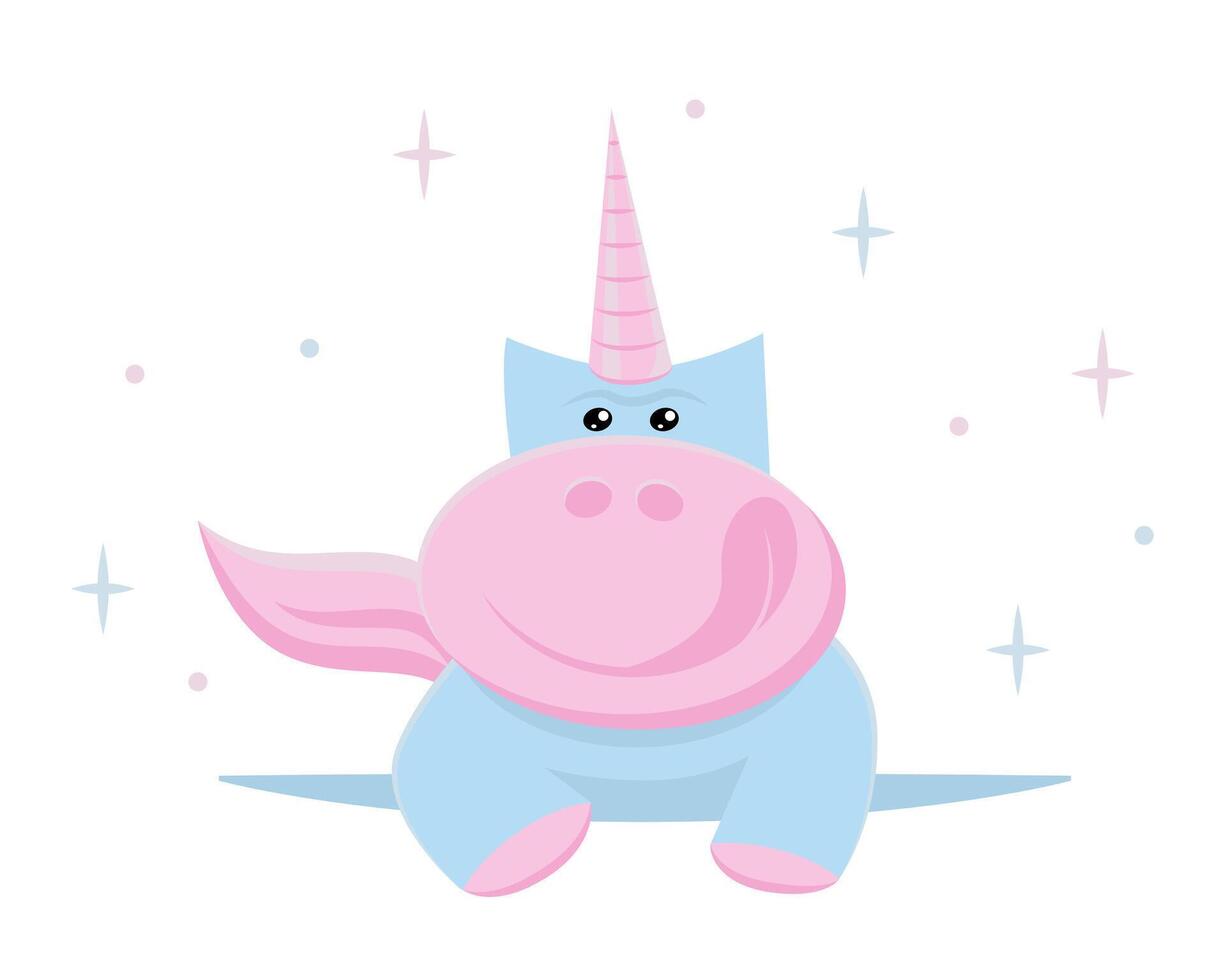 Unicorn . Cute illustration for print. vector