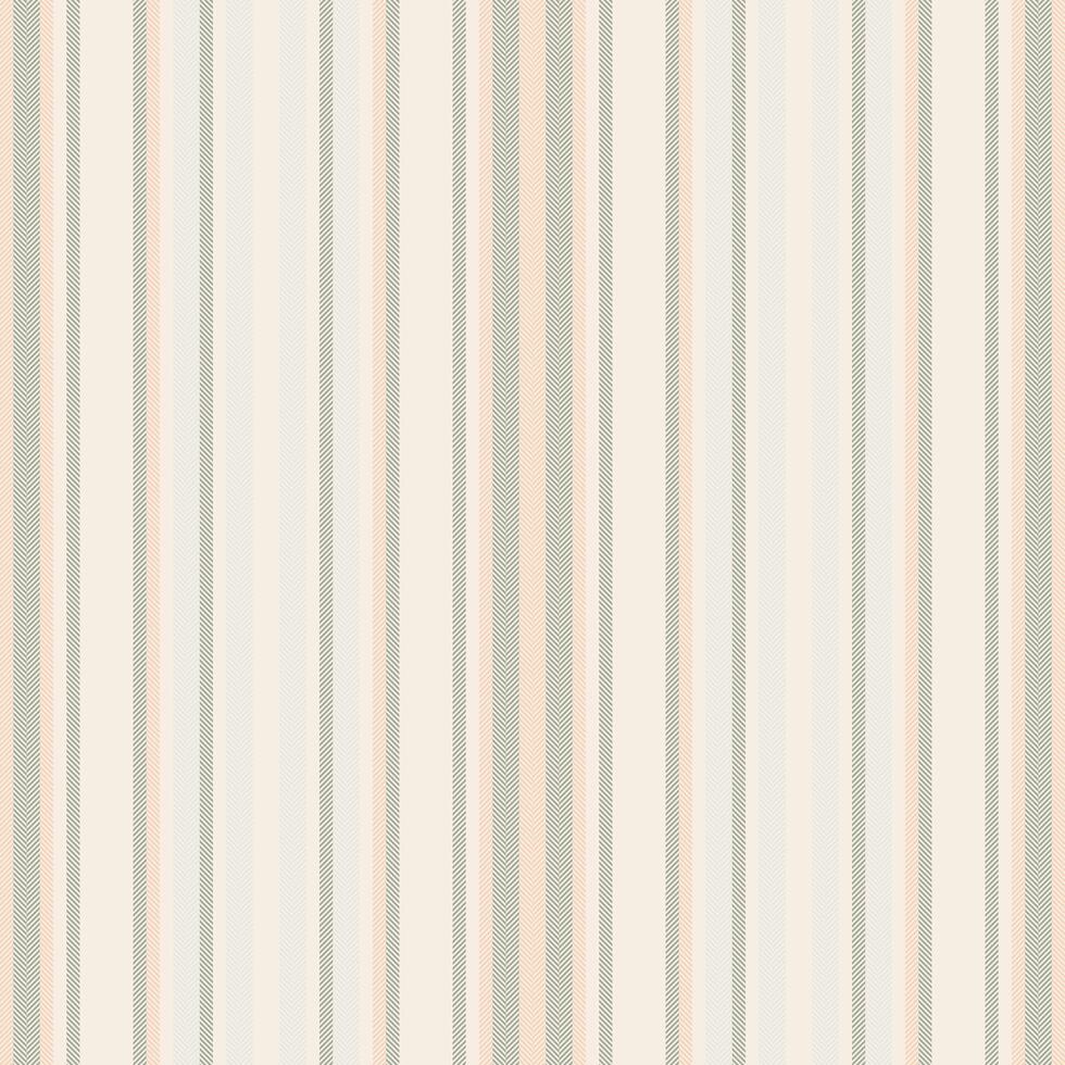 Hotel vertical background texture, reel lines textile. Fold pattern fabric seamless stripe in linen and pastel colors. vector