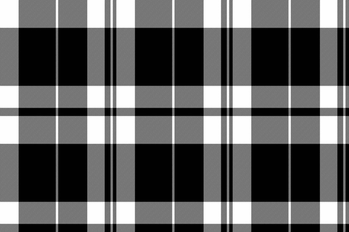 Proud background check tartan, nostalgia seamless textile plaid. Magazine pattern texture fabric in black and white colors. vector