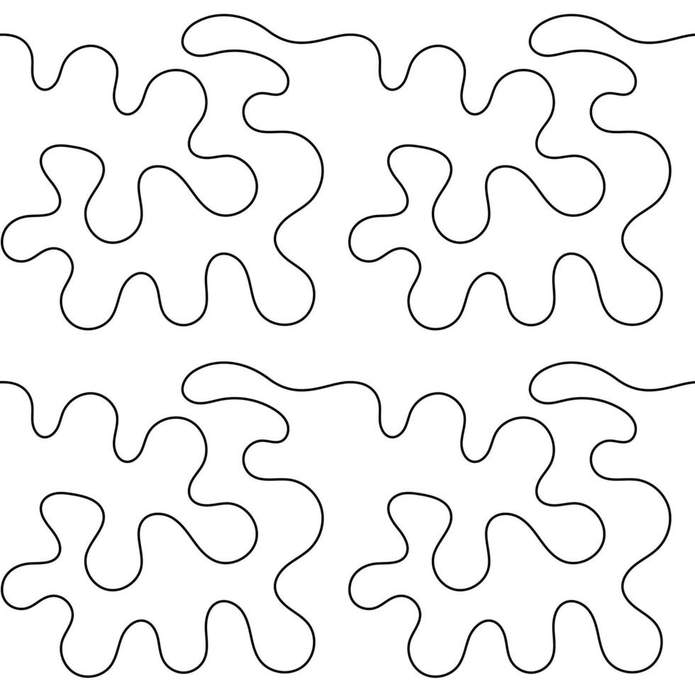 Seamless pattern with round shape, black and white colour, modern design stripes background. illustration. vector