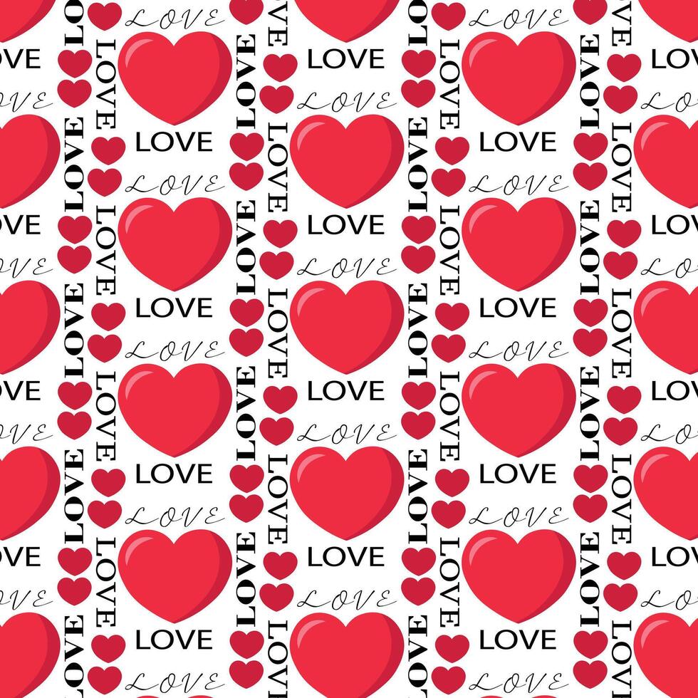 Pattern heart valentine day vector