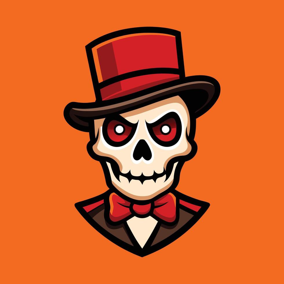 skull log premium quality logo, icon , illustration vector