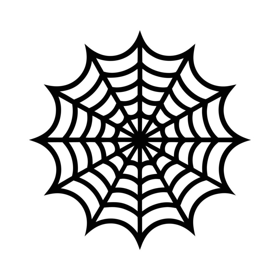 spider web , icon isolated on a white background vector