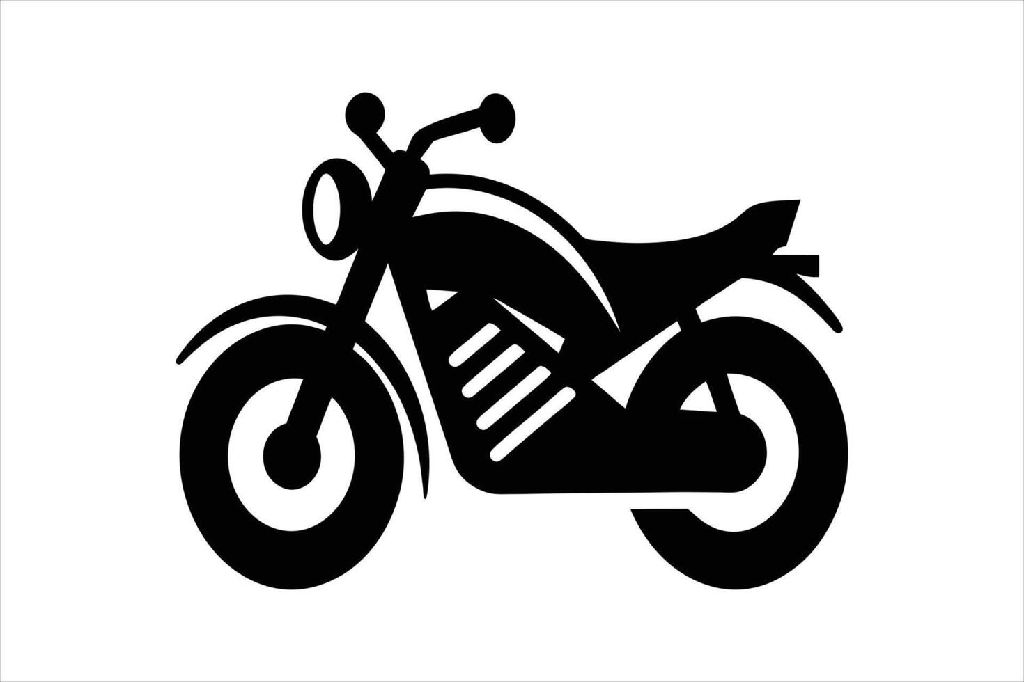 silhouette of a motorcycle icon vector