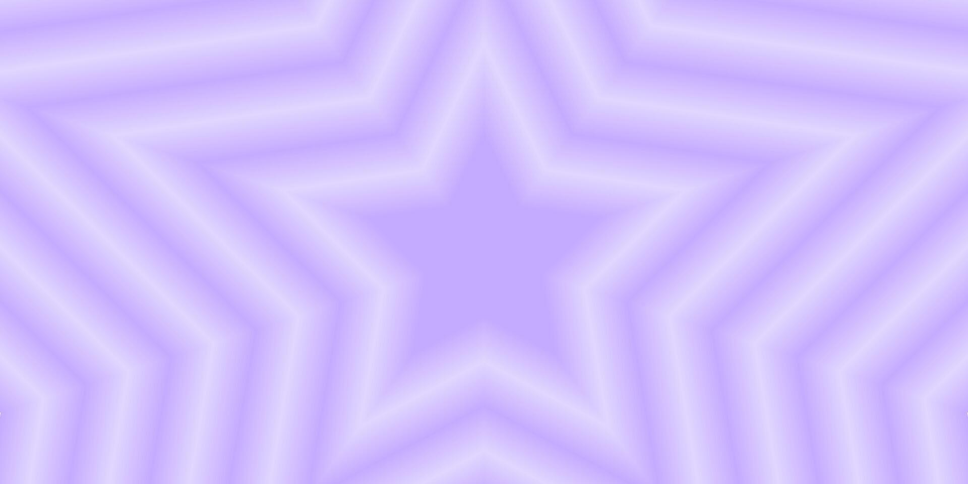 Concentric purple blurry stars backgrounds. Trendy y2k holographic pattern. Groovy psychedelic wallpaper design. Aesthetic poster with hypnotic gradient aura effect vector