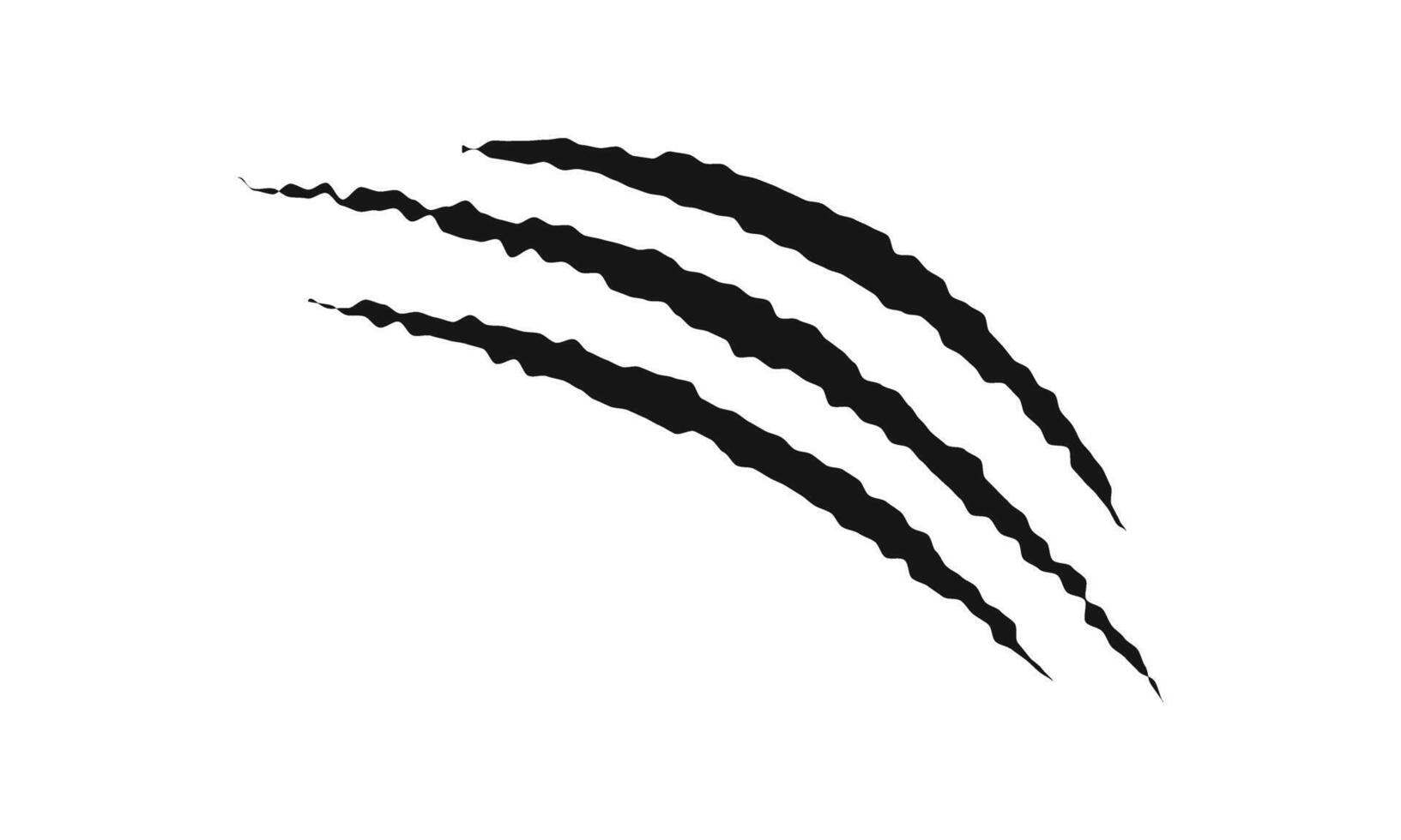 Scratch claw marks. Tiger, bear, wolf, panther, monster or dragon talons trail isolated on white background. Scary torn scars. Laceration trace. graphic illustration vector