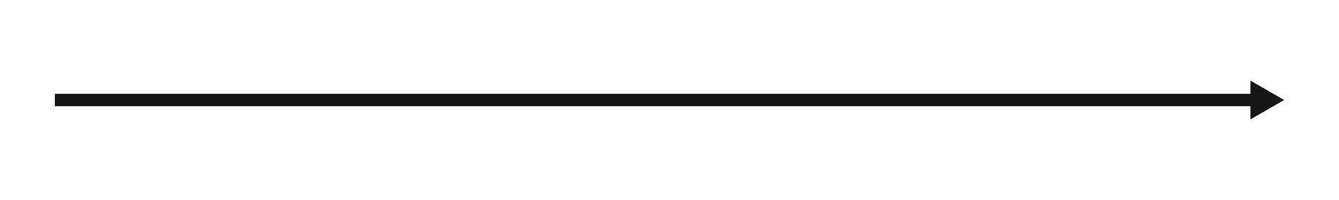 Long horizontal straight arrow sign. Black pointer, direction, transfer, position or location symbol isolated on white background. graphic illustration vector