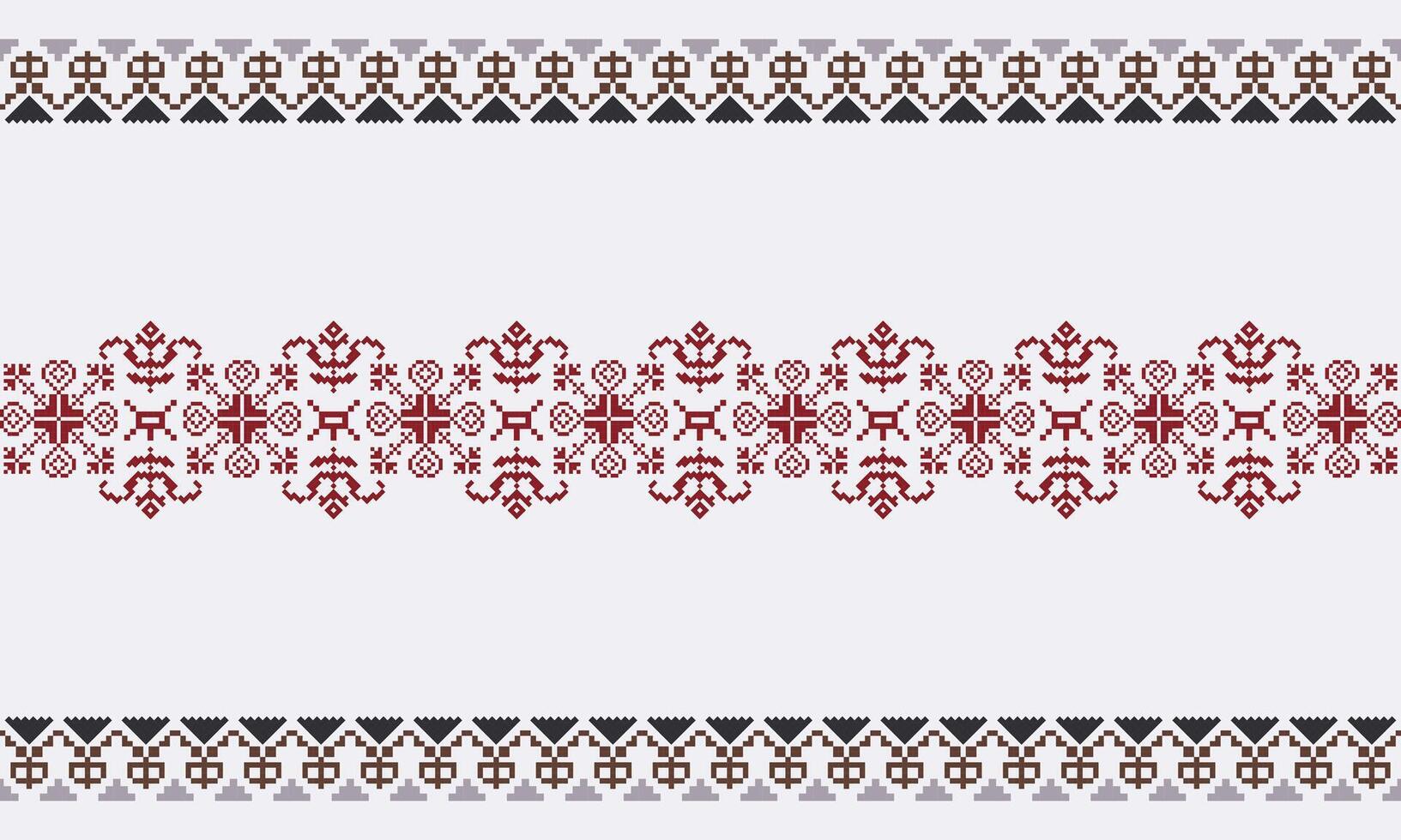 A unique pattern inspired by Arabian Sadu, Indonesian songket, and batik. vector
