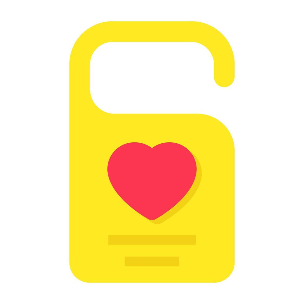 An editable design icon of door hanger knob vector
