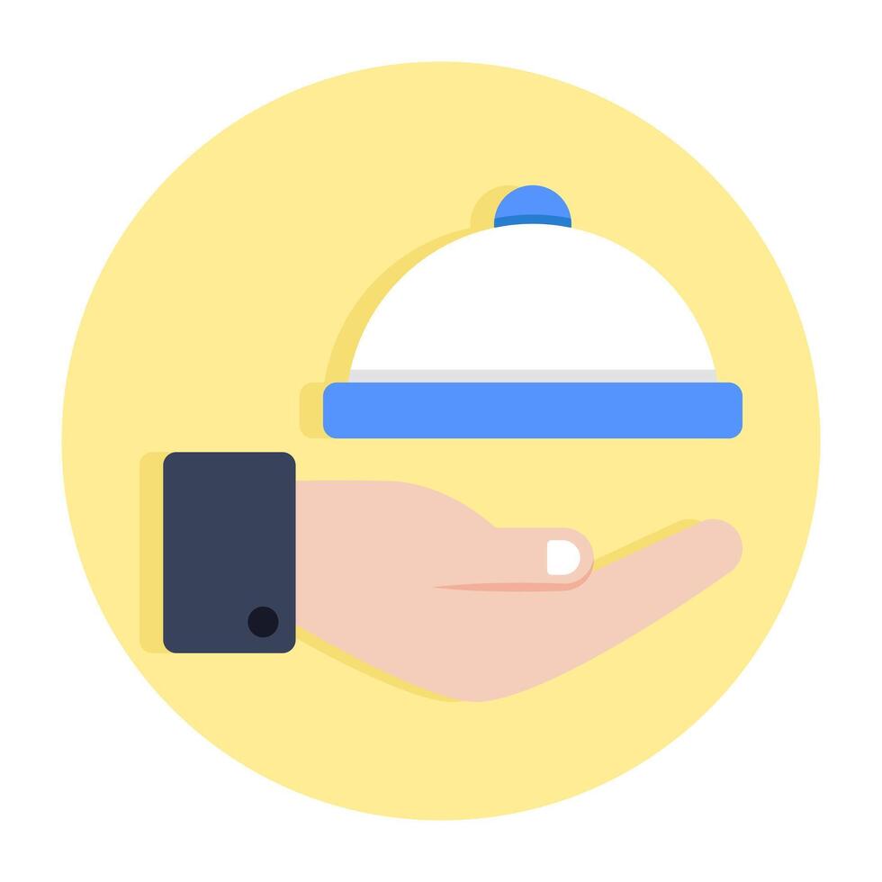 Trendy design icon of cloche vector
