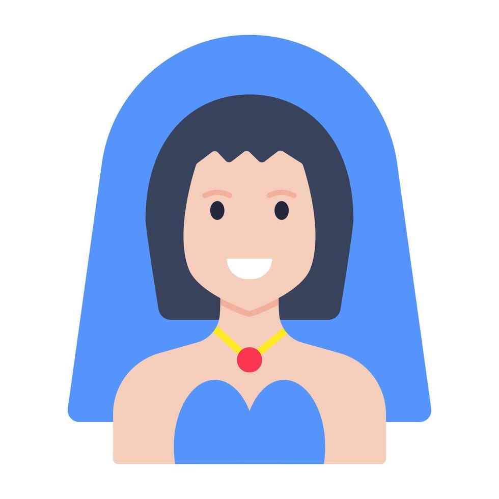 Modern design icon of bride vector