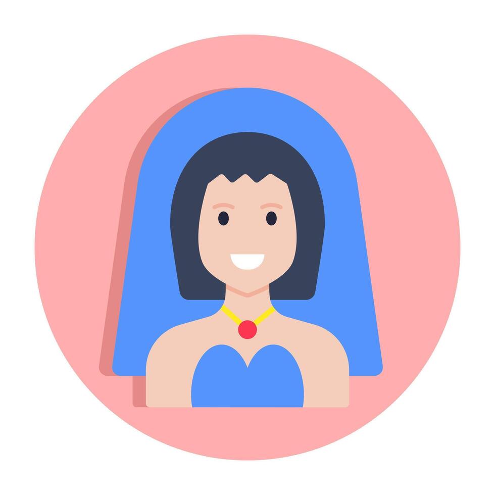 Modern design icon of bride vector