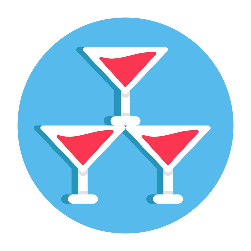 Glass tower icon, editable vector