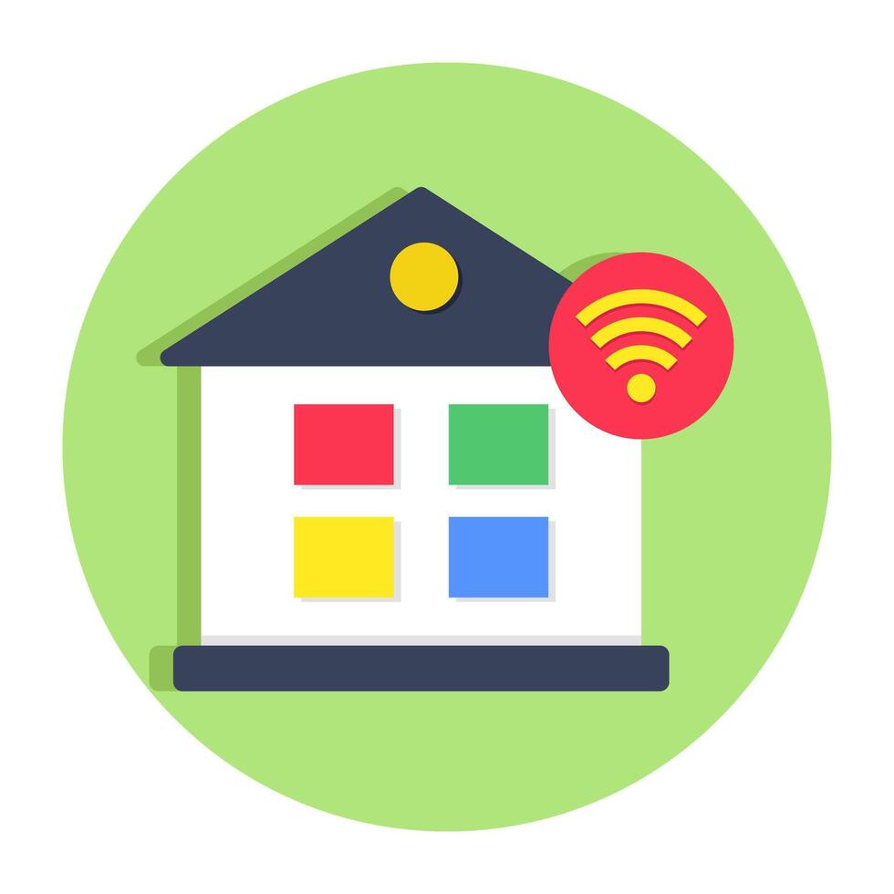 Modern design icon of smart home vector