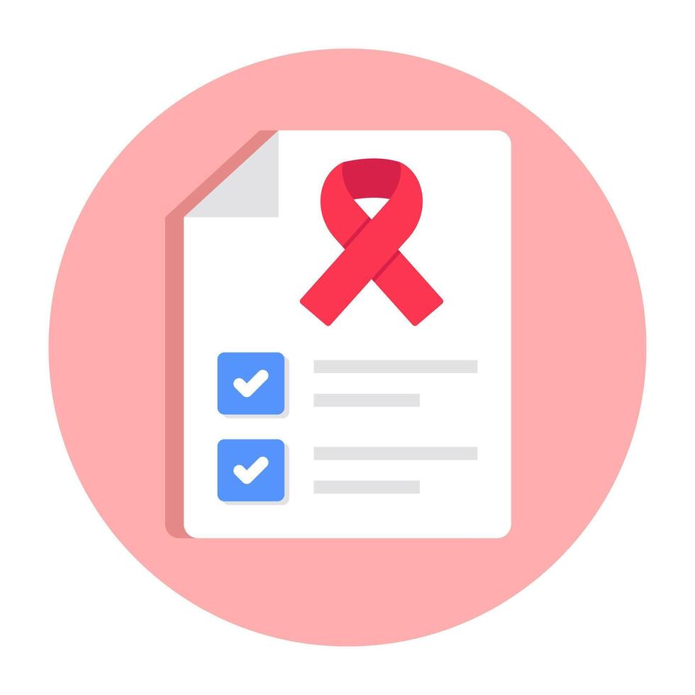 A beautiful design icon of awareness ribbon vector