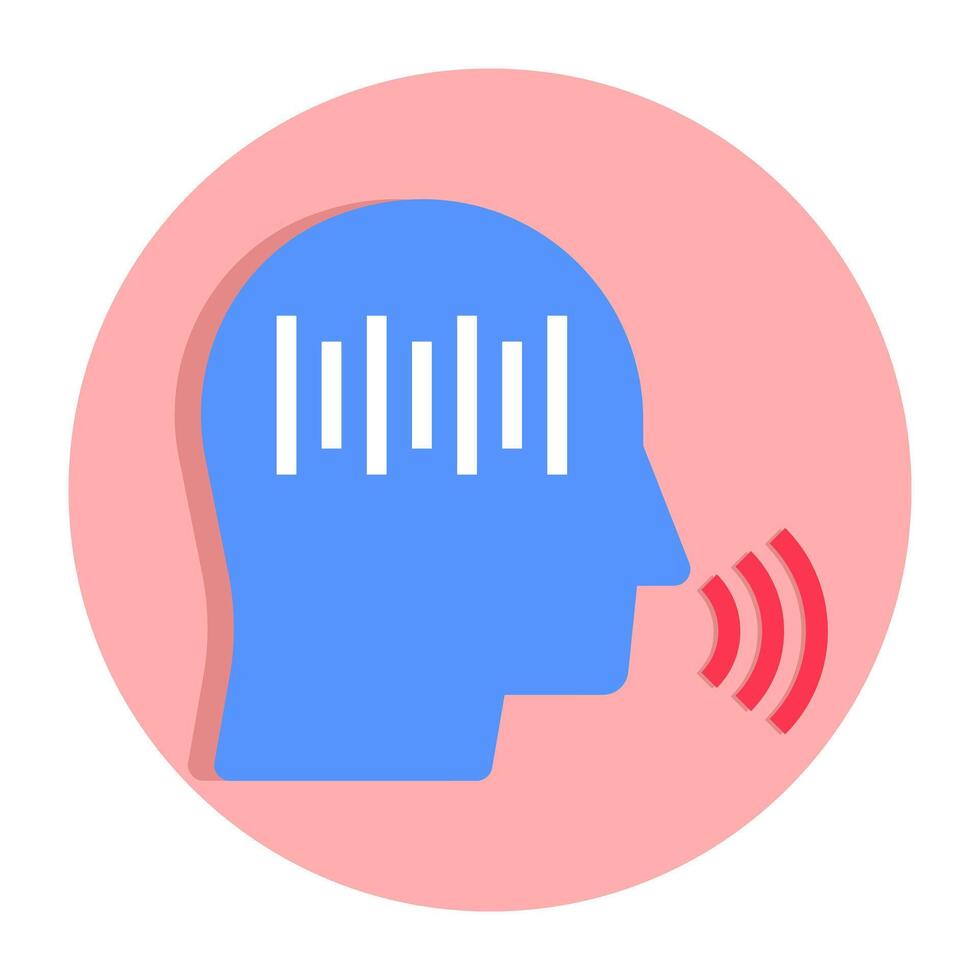 Premium design icon of speech recognition vector