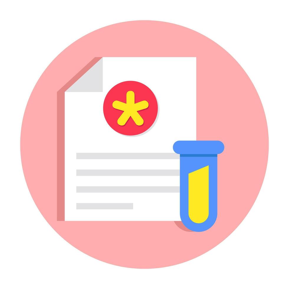 Trendy design icon of prescription vector