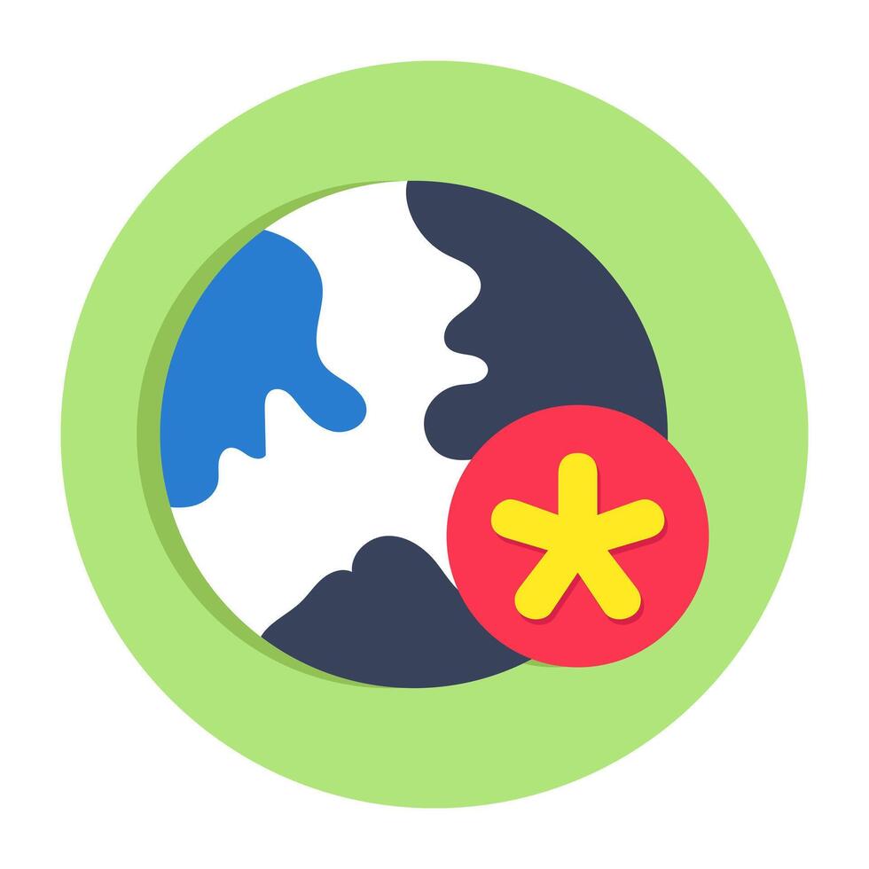 Modern design icon of global healthcare vector