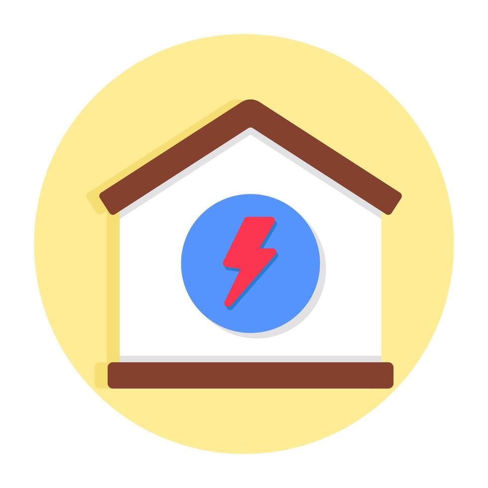 A beautiful design icon of home Electrification vector