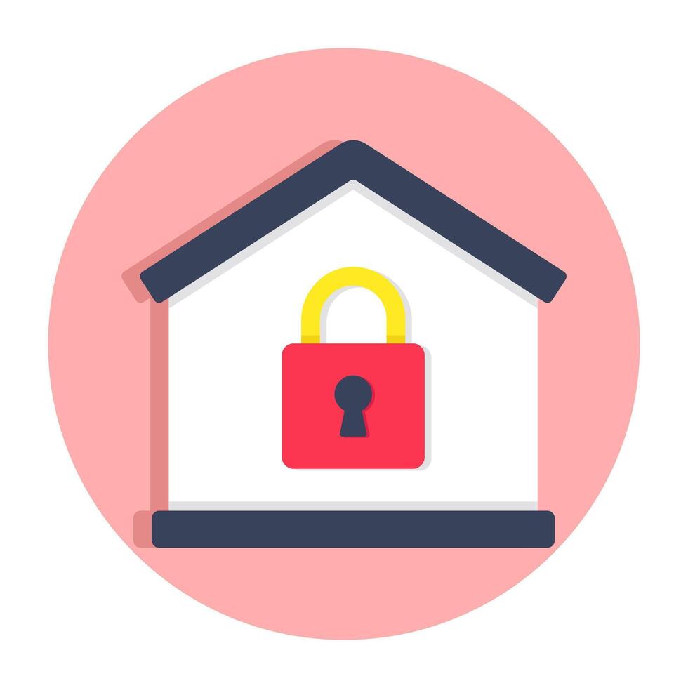 A trendy design icon of house security vector