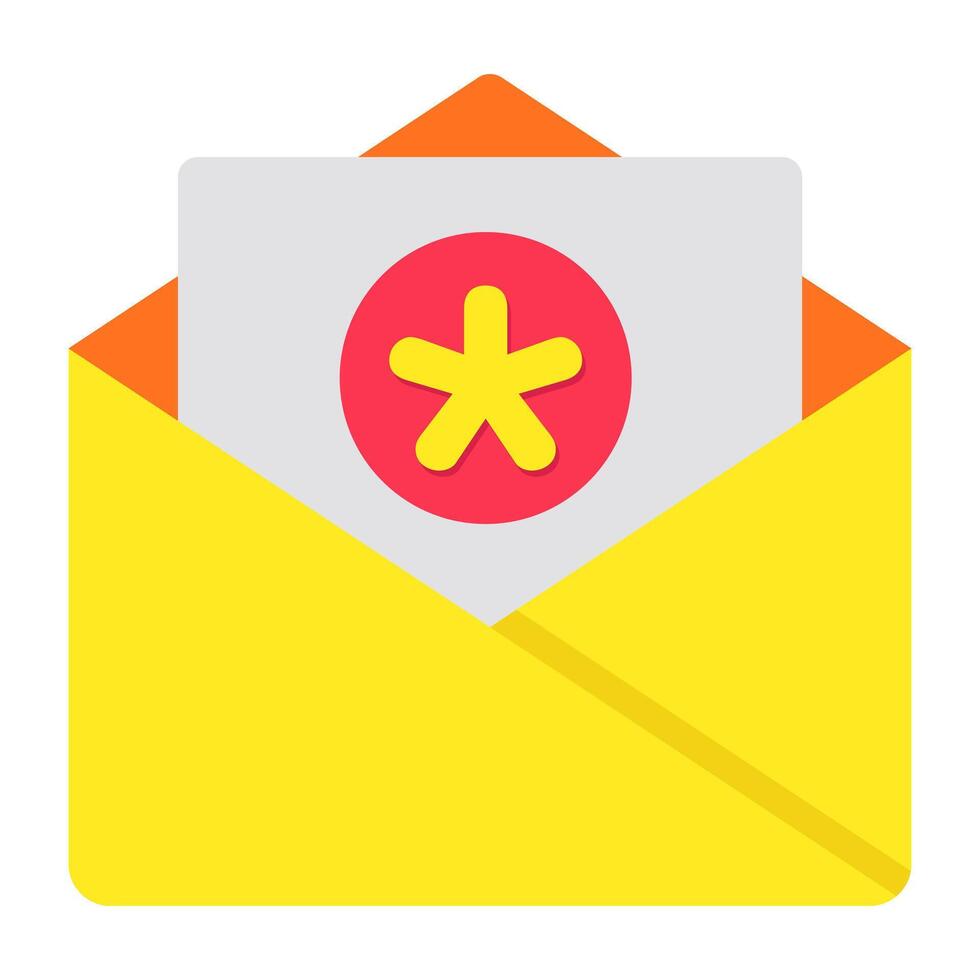 Unique design icon of medical mail vector