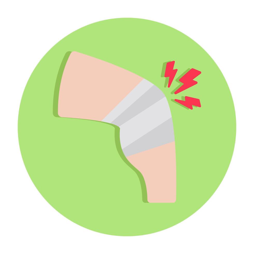 design of knee pain vector