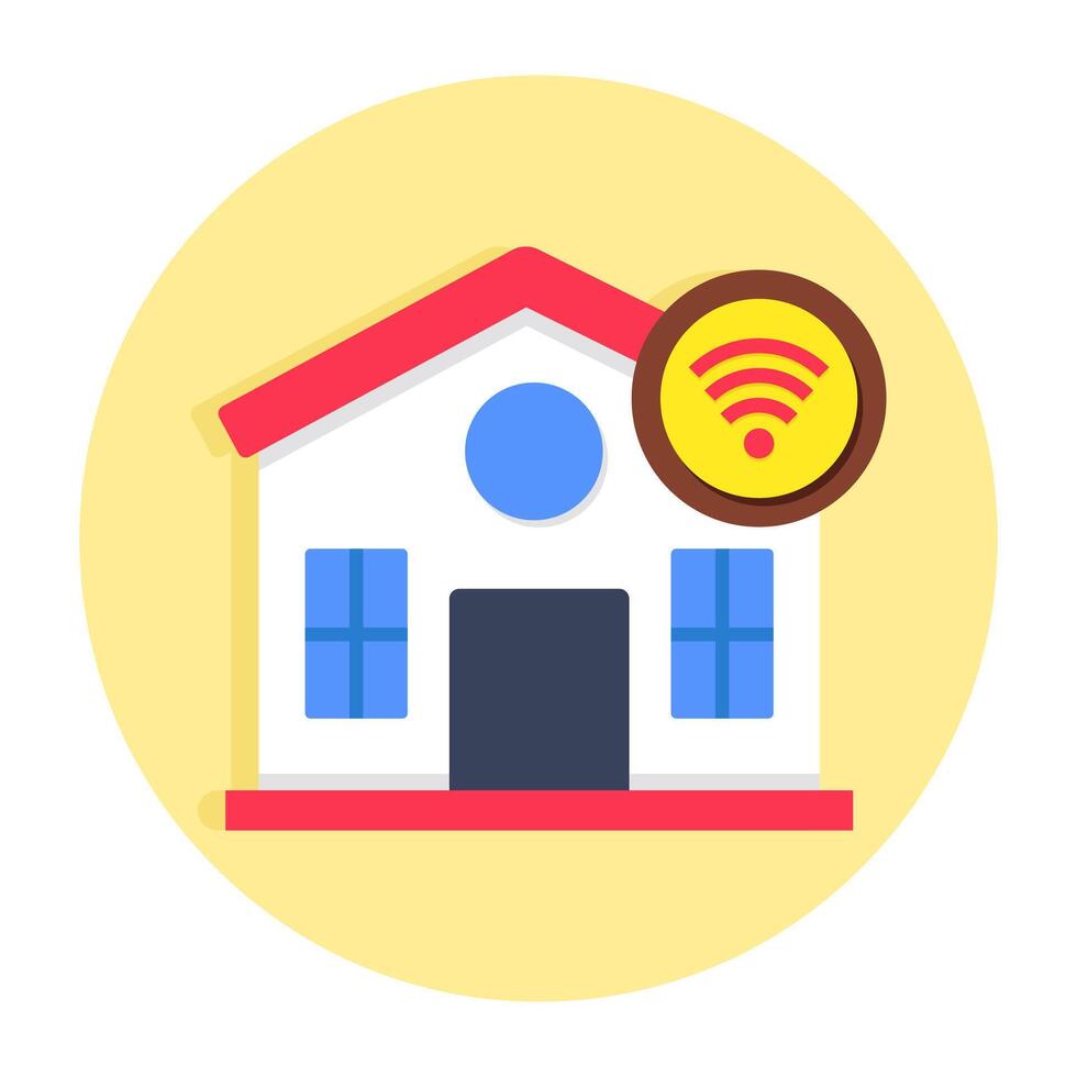 A trendy design icon of smart home vector