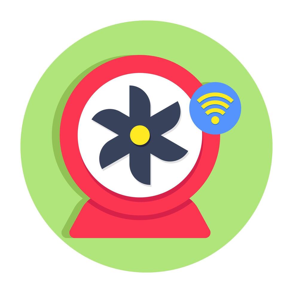 A beautiful design icon of smart fan vector