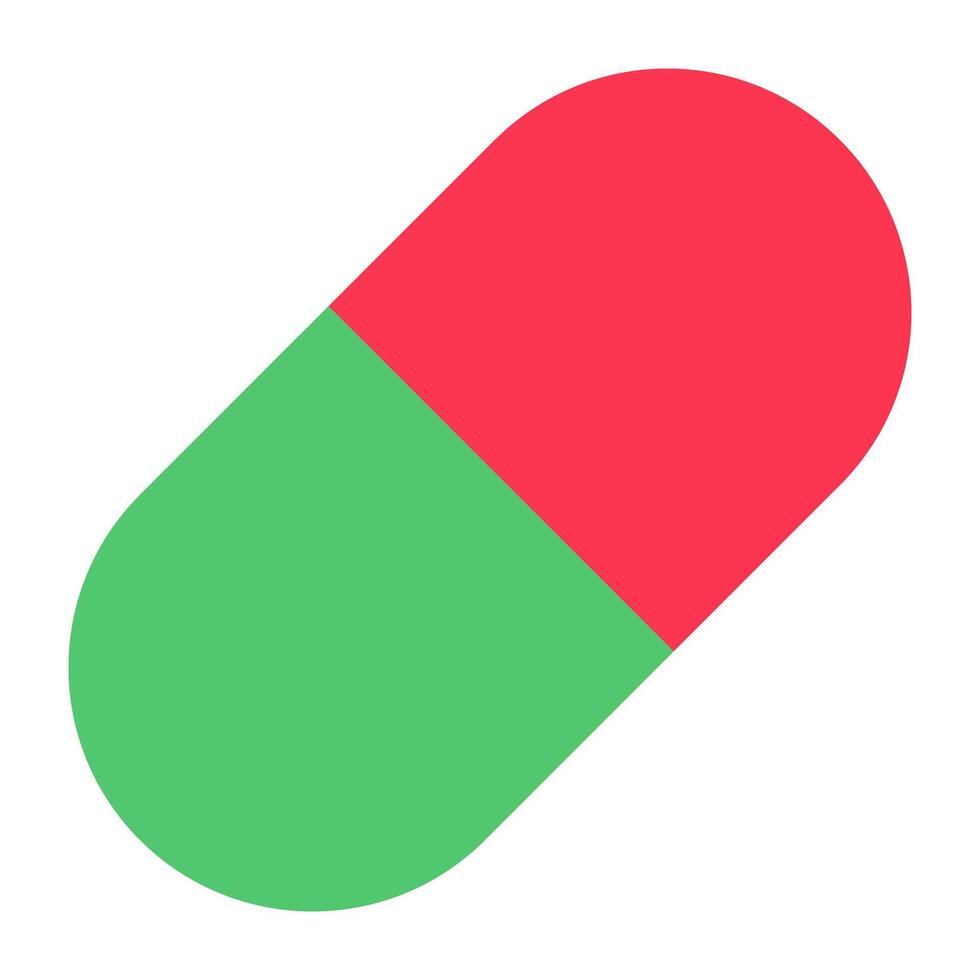 An editable design icon of capsule vector