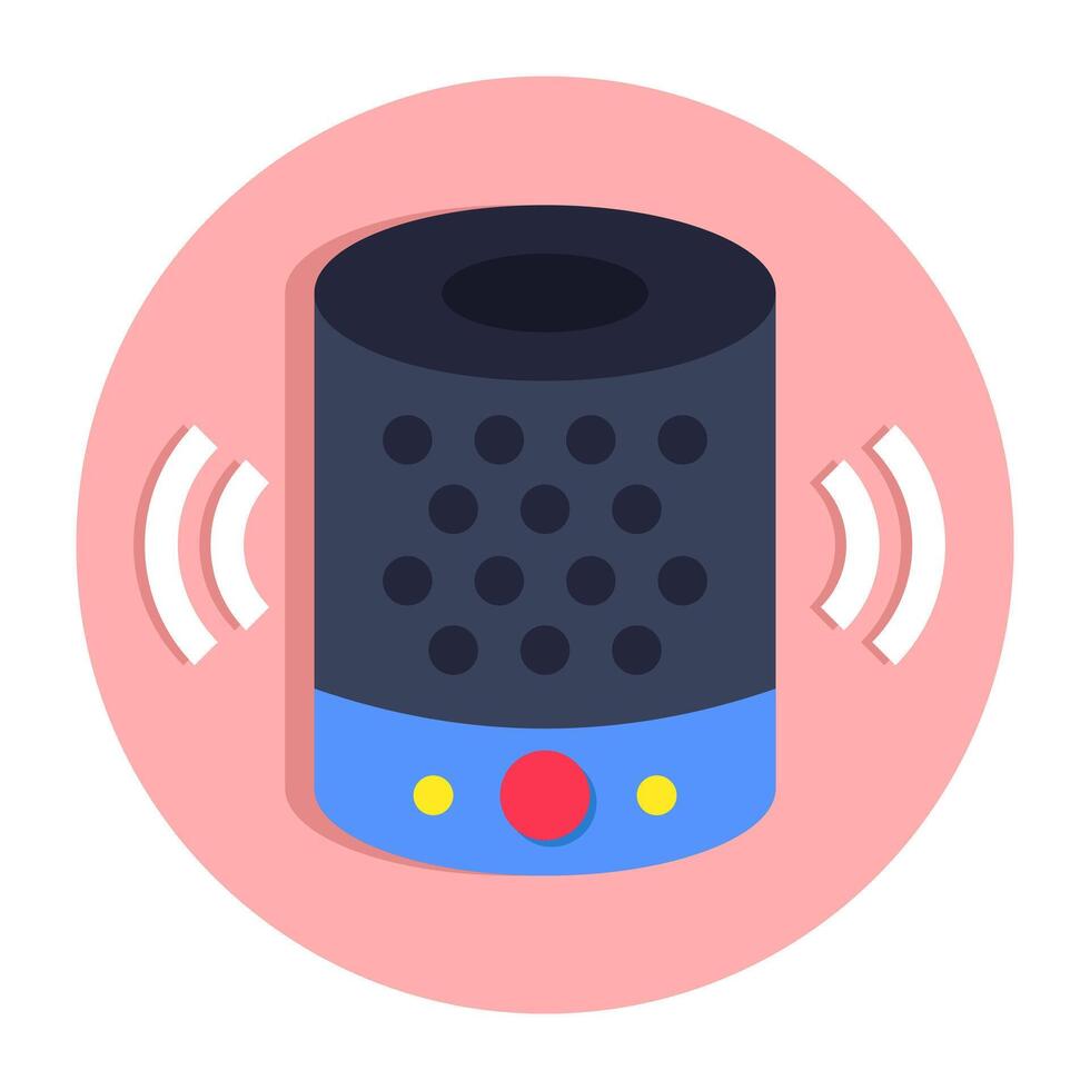 Premium design icon of smart speaker vector